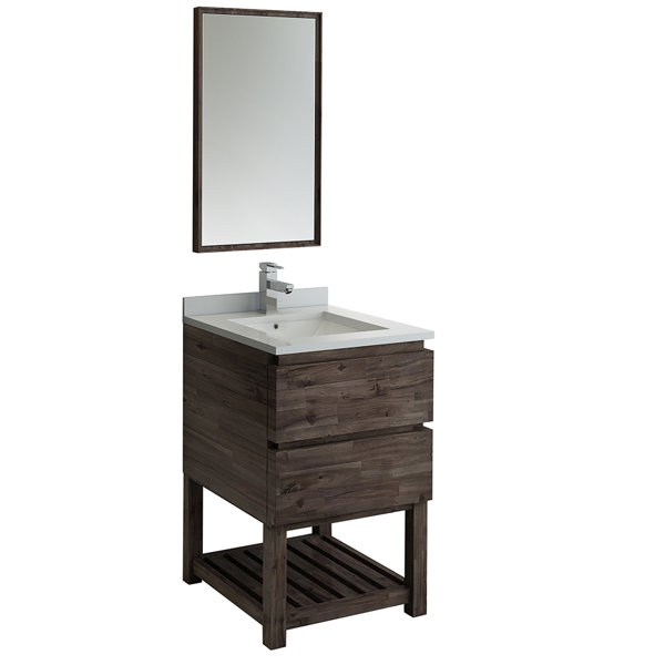 Fresca Formosa 24" Free-Standing Single Sink Open Bottom Bathroom ...